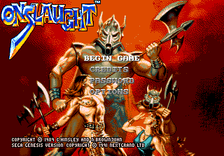 Onslaught screenshot 4 for Sega Genesis